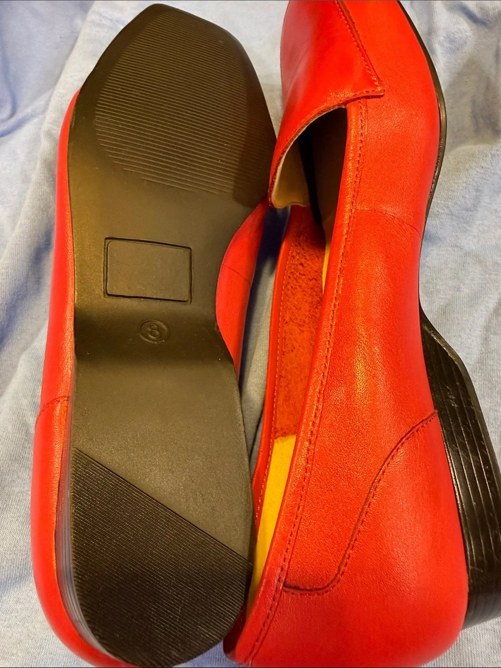 J.G. Hook Red Leather Women's Loafers
